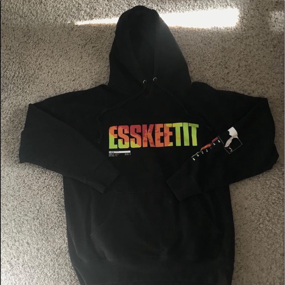 Black Esskeetit Lil Pump Florida Hoodie Size L